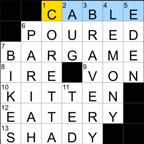 spot line crossword clue